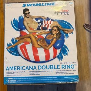 Americana Double Ring Pool Float